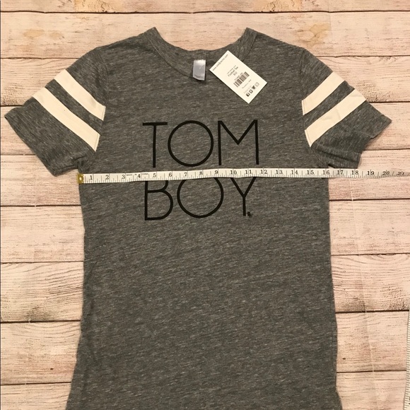 NWT Sideline Chic Short Sleeve Tom Boy Tee Size XS - Picture 6 of 8
